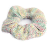 Scrunchie knitted green melee